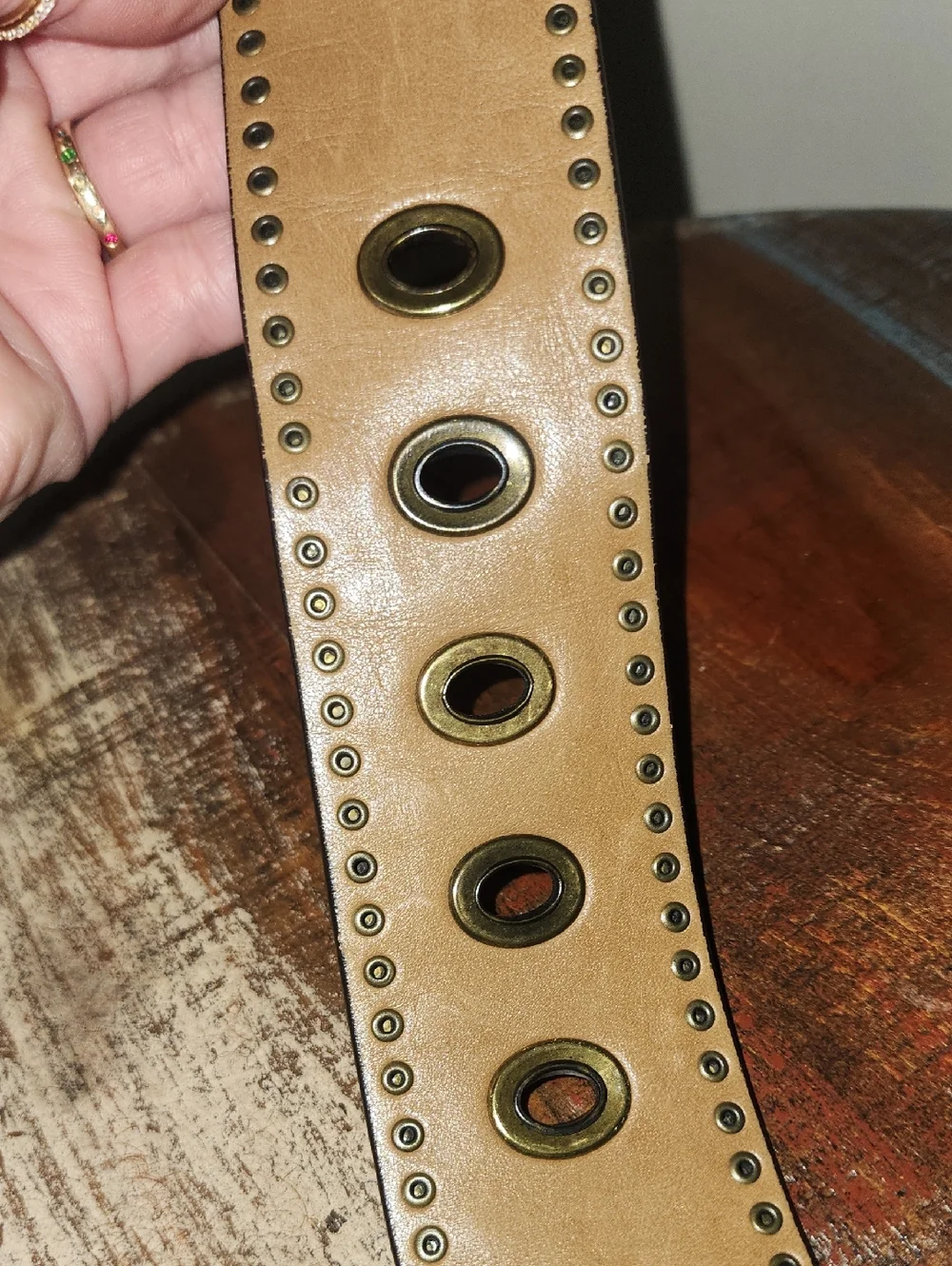 COACH Vintage Studded Tan Leather 2